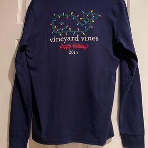 Long Sleeve Vineyard Vines Holiday Shirt